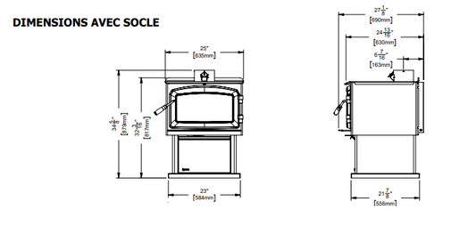 F2500 sur piédestal